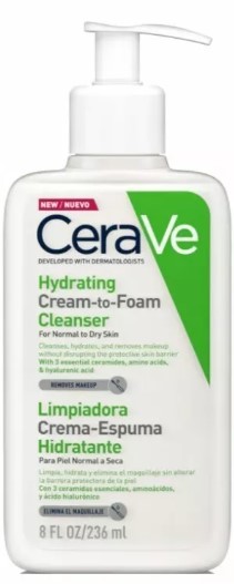 CeraVe Hydrating Cream-to-foam Cleanser 236 ML