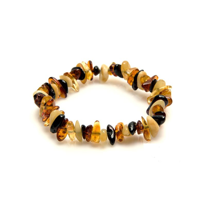 Bracelet tout ambre chute multicolore petit