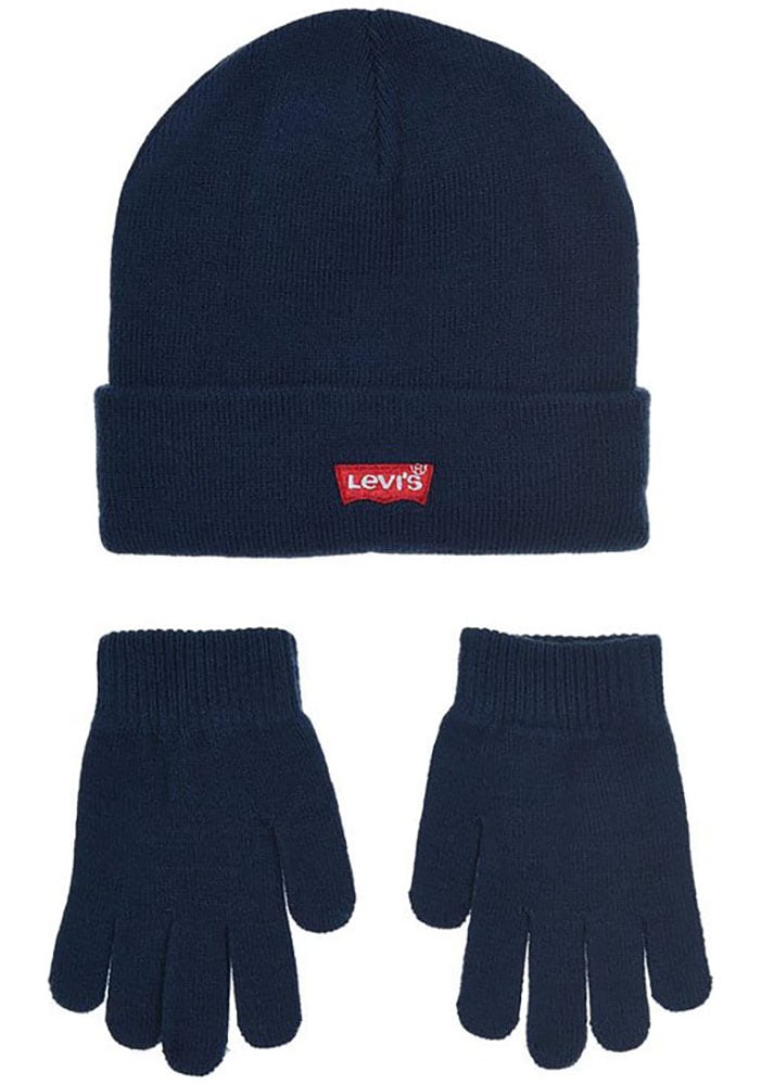 Levi's® Kids Strickmütze »CORE BATWING BEANIE/GLOVES«, 2 Stk. und Handschuhe