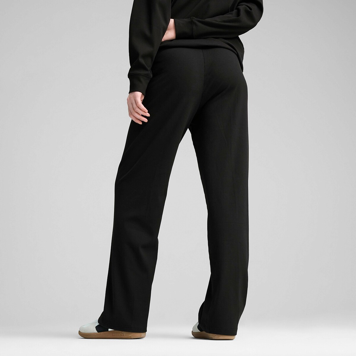 Calças PUMA ESSENTIAL ELEVATED RIB de perna larga