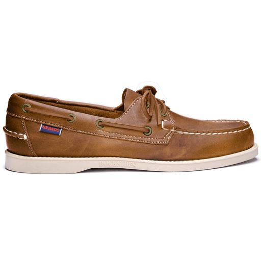 Sebago Docksides Crazy H Sko, Brown Tan, 44.5