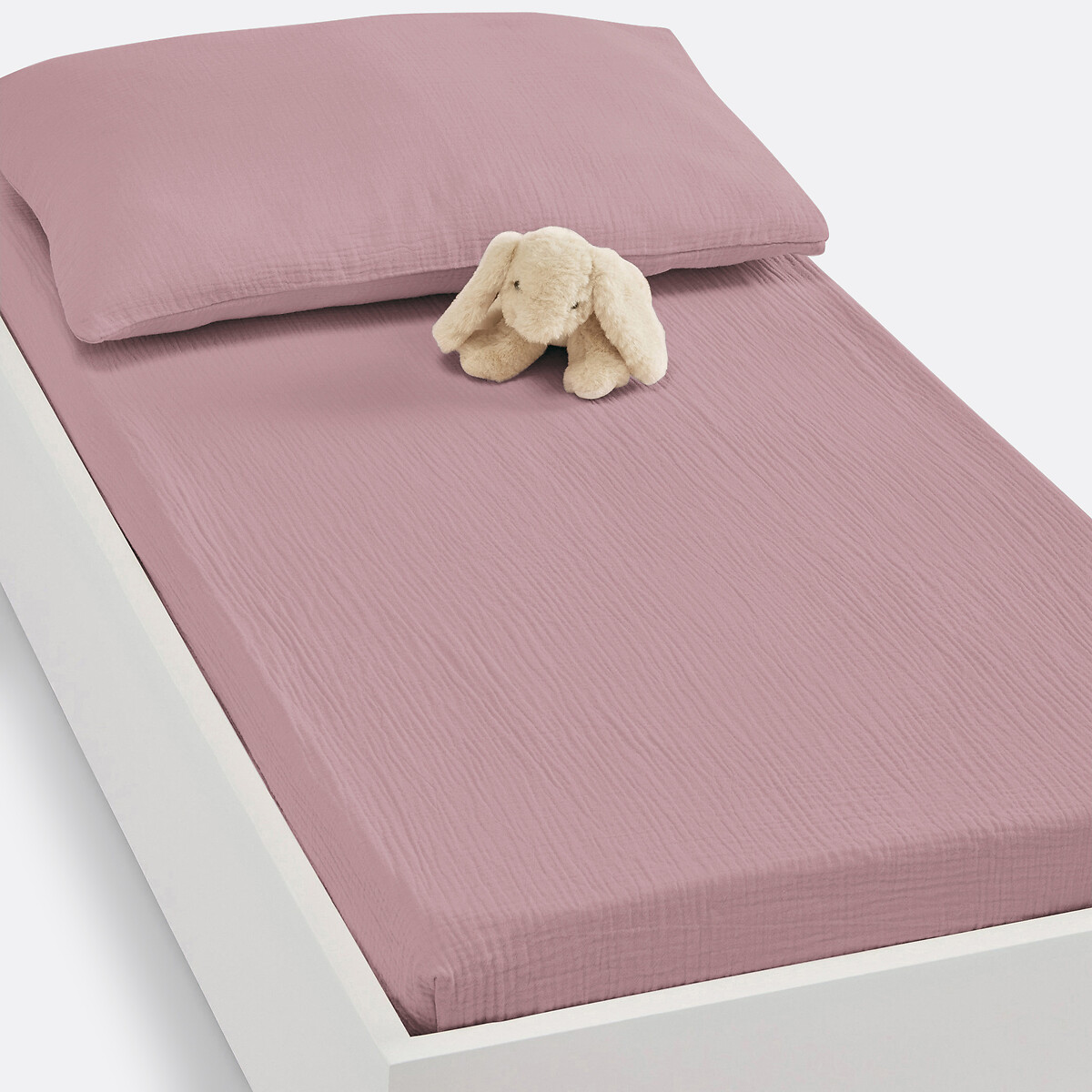 LA REDOUTE INTERIEURS<br>Lençol de berço com elástico, liso, Kumla