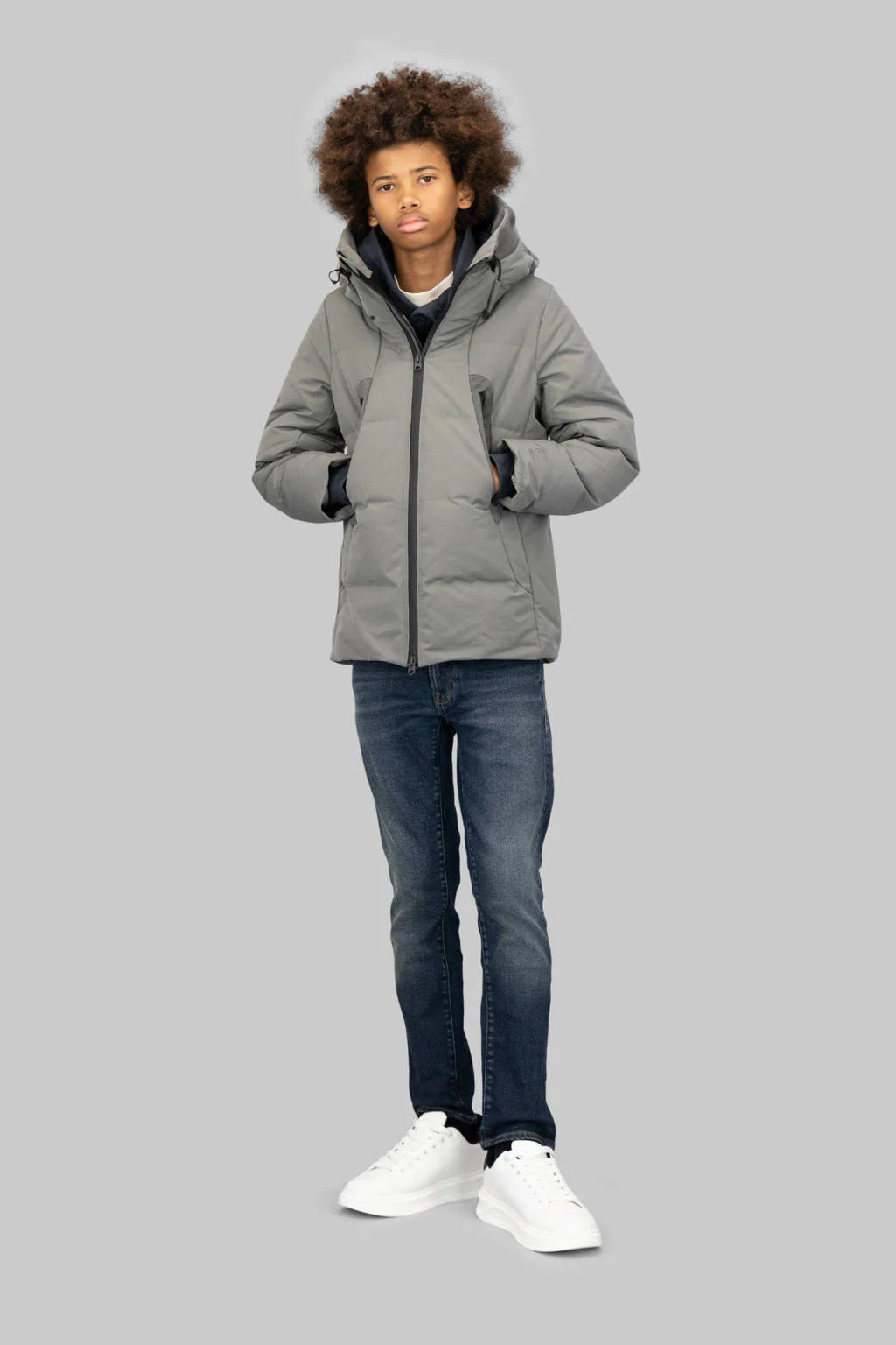 G-STAR gewatteerde jas grijs