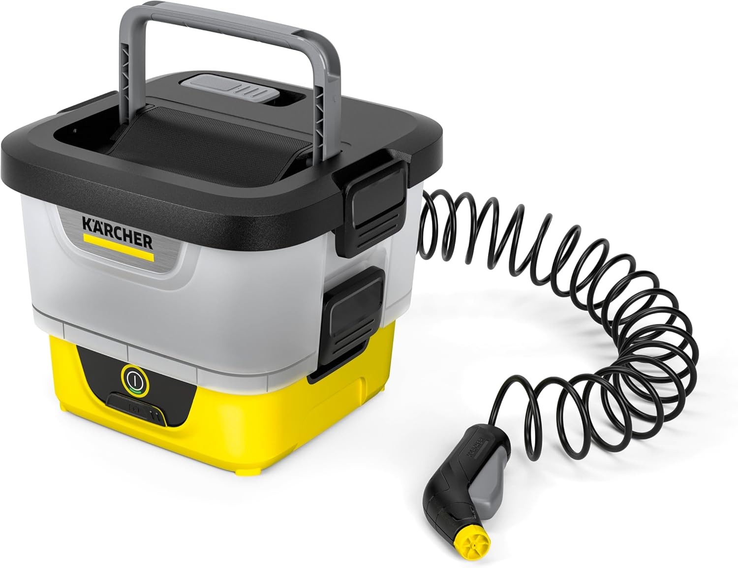 Kärcher Mobile Outdoor Cleaner OC 4, Fördermenge: 2 l/min, Gewicht: 3,1 kg, Wassertank: 8 l, Lithium-Ionen-Akku, Spiralschlauch, Gerätefilter, Abnehmbarer Wassertank, schonender Niederdruck