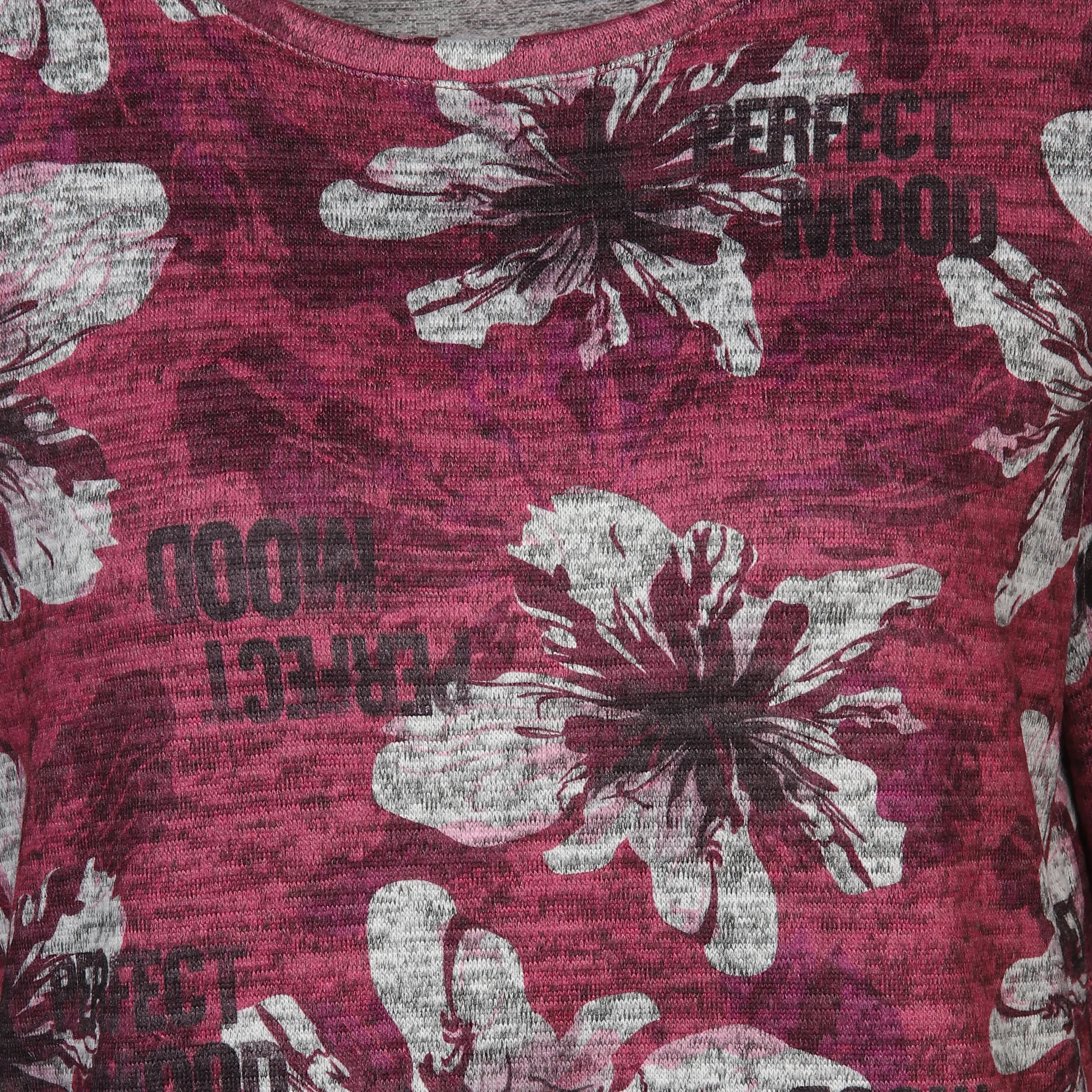 Damen Flauschshirt mit Alloverprint