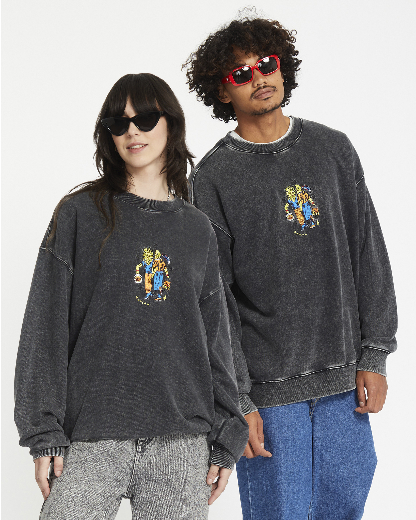 Volcom FA Bob Mollema Crew Light Acid Black