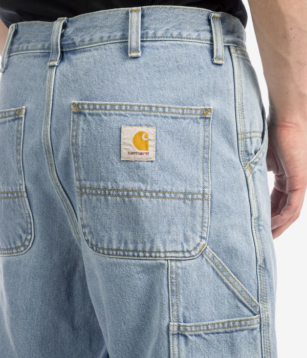 Carhartt WIP Single Knee Smith Shorts (blue heavy stone bleached)