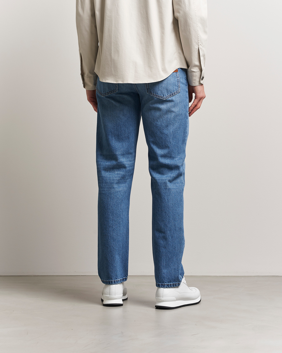 Zegna 5-Pocket Denim Jeans Medium Blue Wash