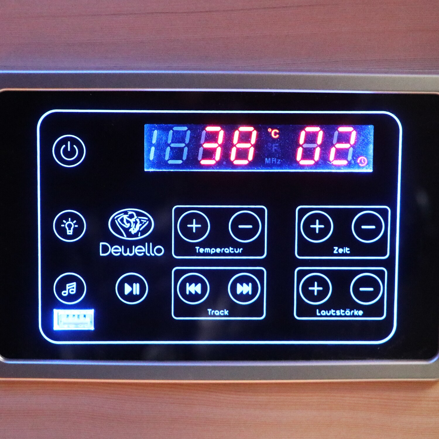 Dewello® Infrarotsauna Infrarotkabine OTTAWA 140x120cm 1-2 Person inkl. 6 Vollspektrumstrahler, 2 Karbonstrahler, 2 Personen