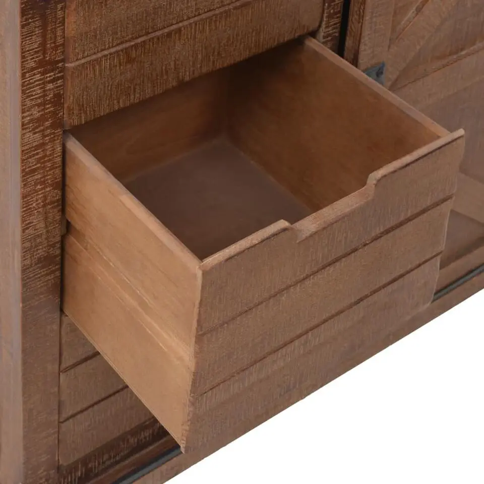 vidaXL - Opbergkast - Bruin - Hout