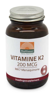 Mattisson HealthStyle - Vitamine D3 75mcg en Vitamine K2 200mcg - 2 Stuks