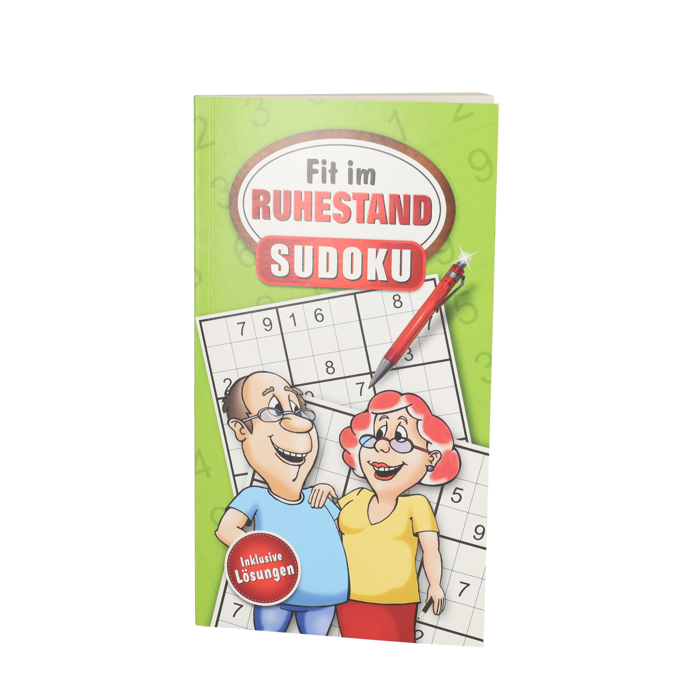 (11x20cm) Sudoku Rente Rätselbuch Pensionierung Geschenkidee 64 Seiten Sudokuheft für Erwachsene - Fit im Ruhestand