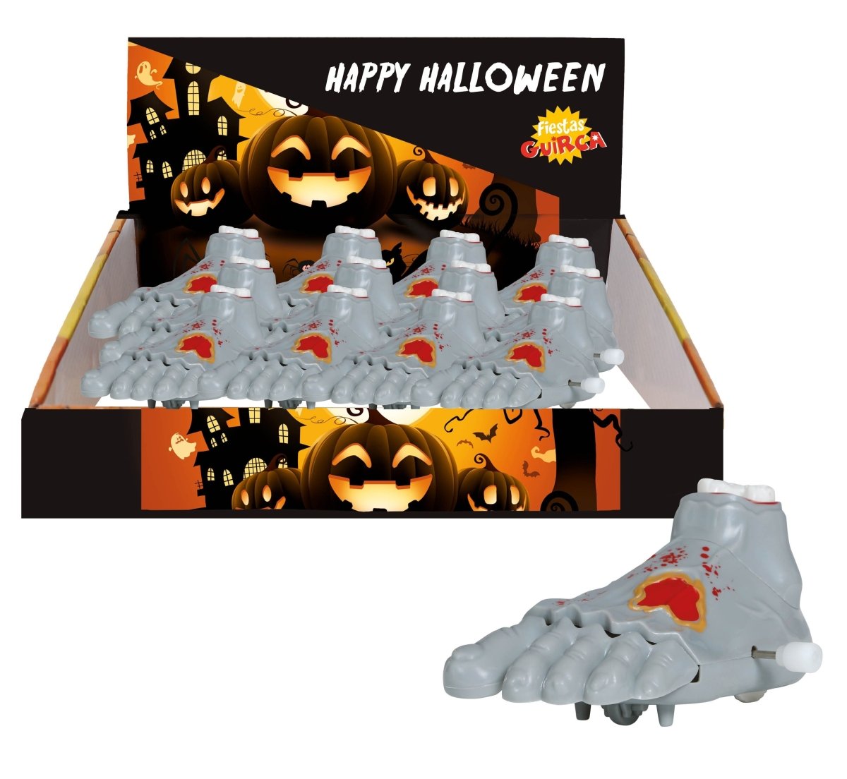 Halloween Uitdeelcadeautjes Voeten 8,5cm 12st