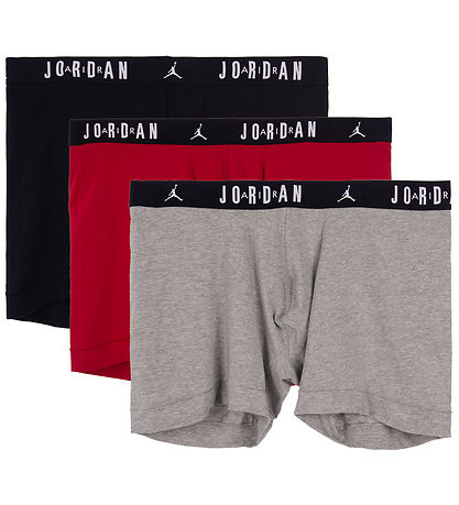 Jordan Boxershorts - 3er-Pack - Schwarz/Rot/Grau
