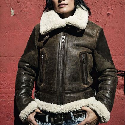 Blouson Helstons BOMBARDIER - SPITFIRE - Marron
