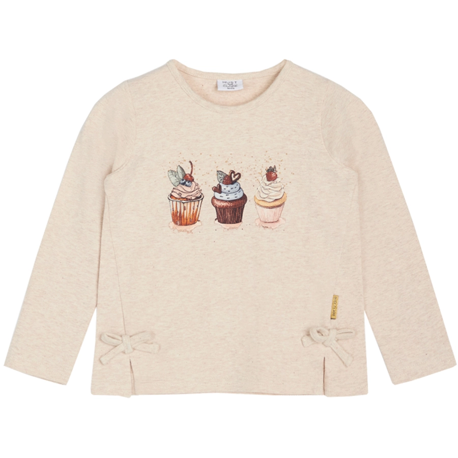 Hust & Claire Langarmshirt Amel Wheat melange