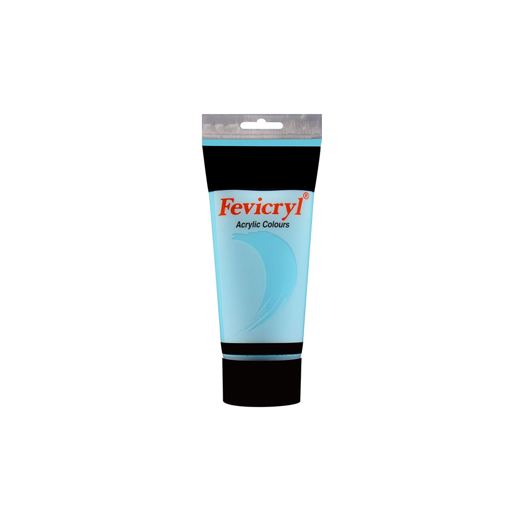 Tube peinture acrylique bleu ciel 200ml
