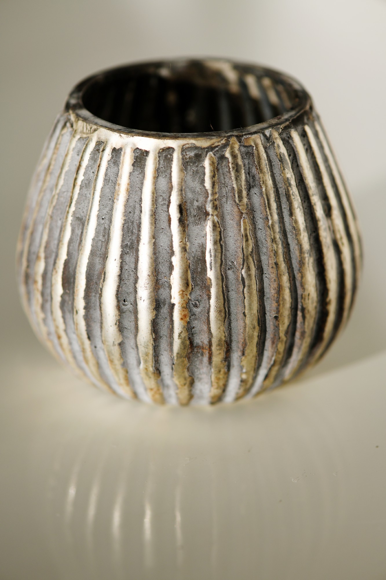 Windlicht 'Kerp', multicolor, Ø 9 cm, H 8 cm von fischer's lagerhaus