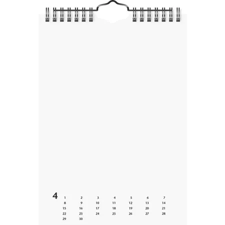Heyda Bastelkalender immerwährend A5 Monatsblätter: weiß