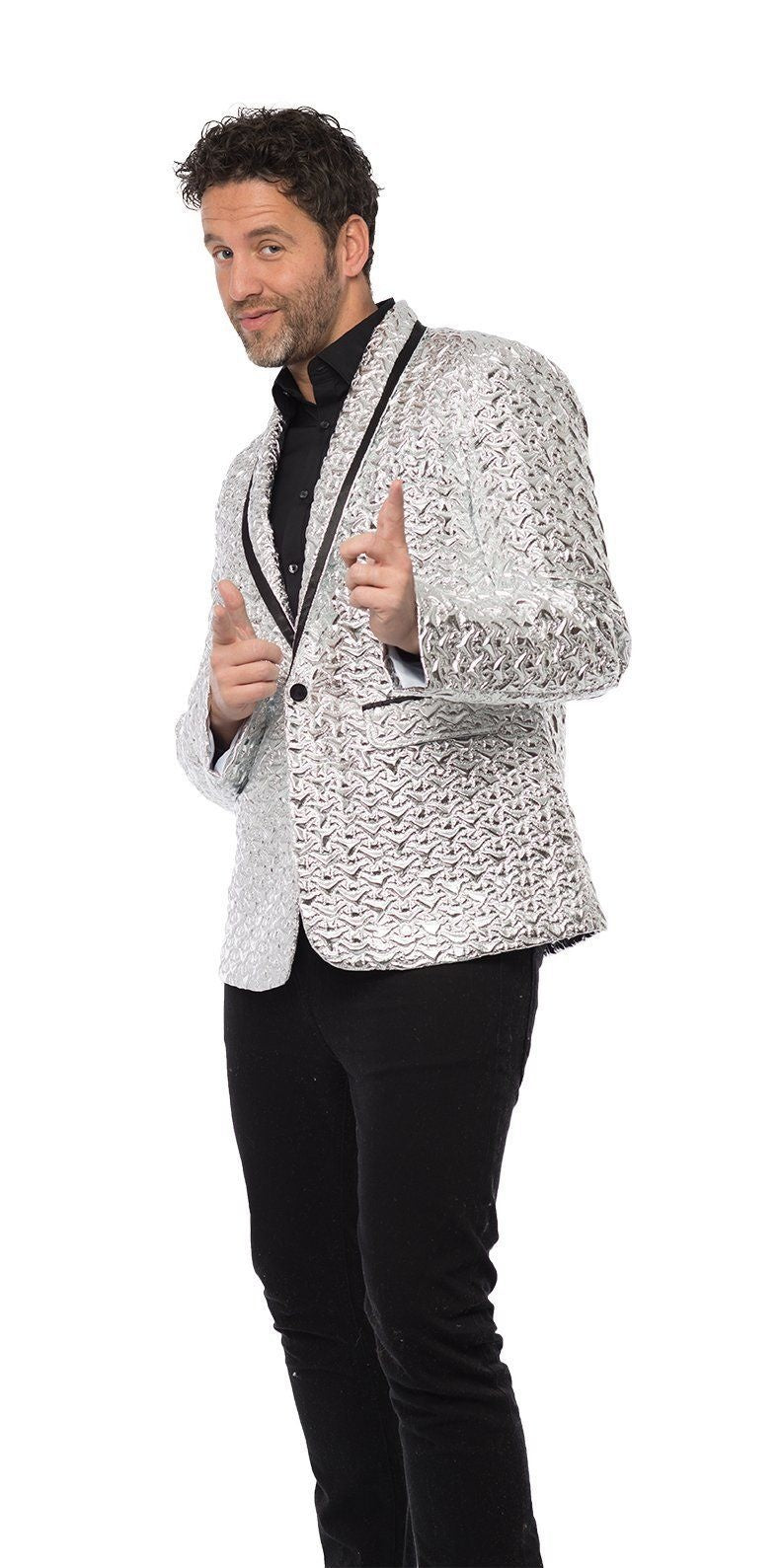 Zilveren Blazer Heren