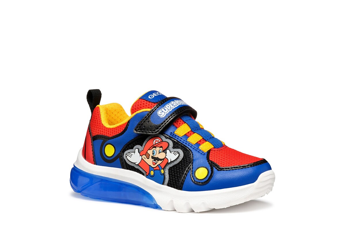 GEOX<br>Tênis respiráveis com LED, Ciberdron x Supermario