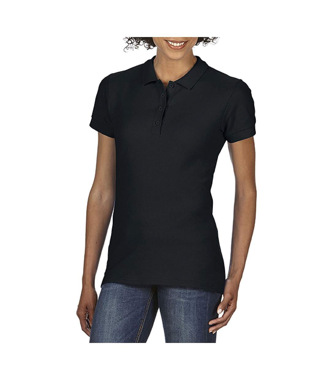 Gildan Softstyle - Polo uni - Femme (Noir) - UTBC3719
