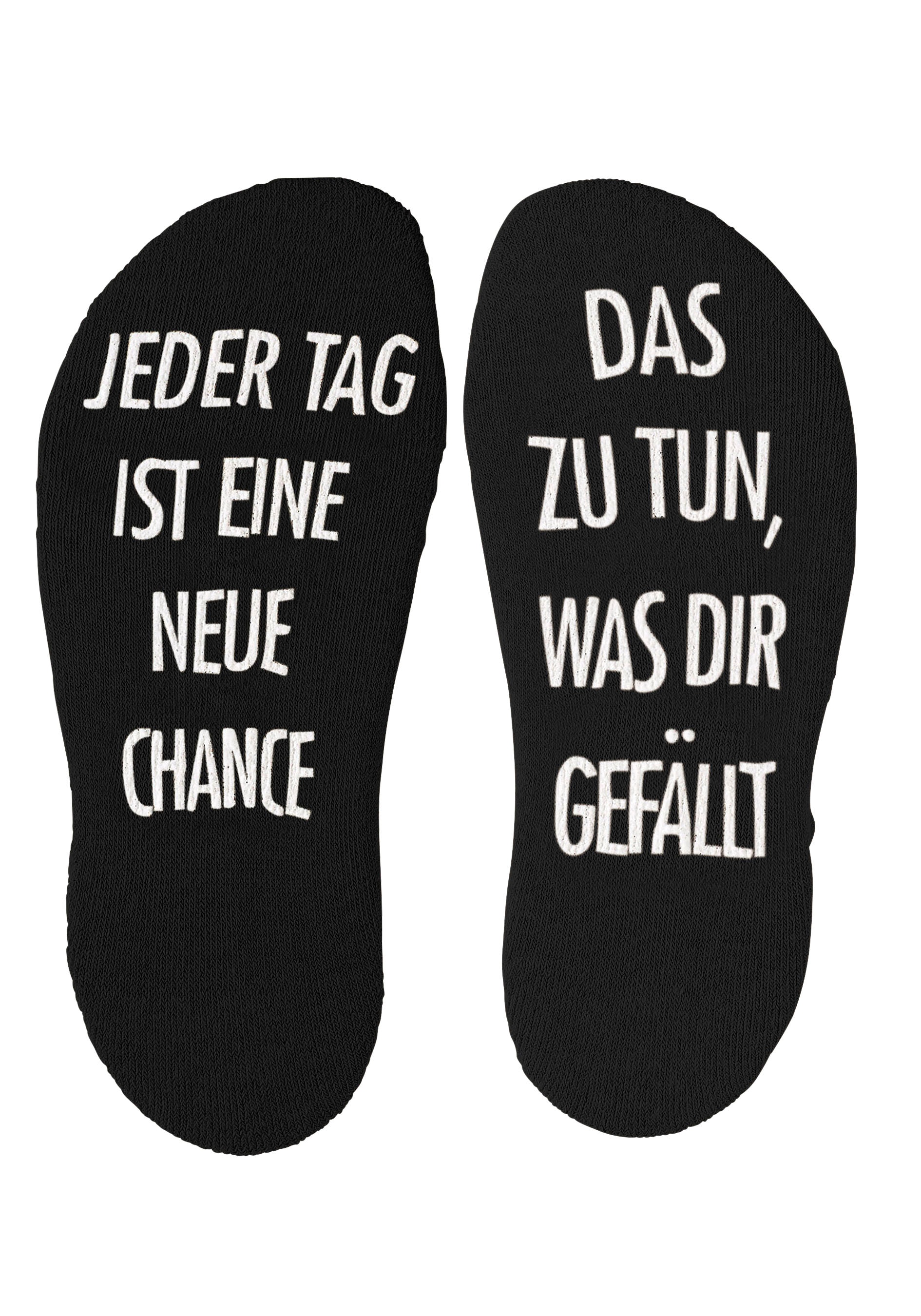 Arizona Kuschelsocken Packung, 3 Stk. tlg. mit Antirutsch in Form eines Spruches