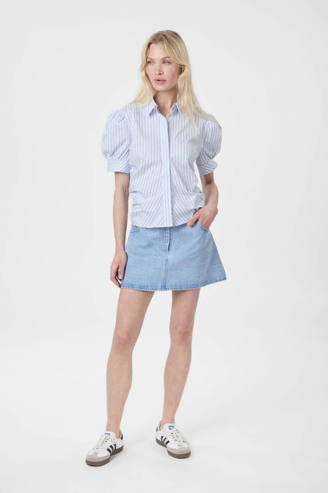 Neo Noir Frannie Stripe Shirt 165556