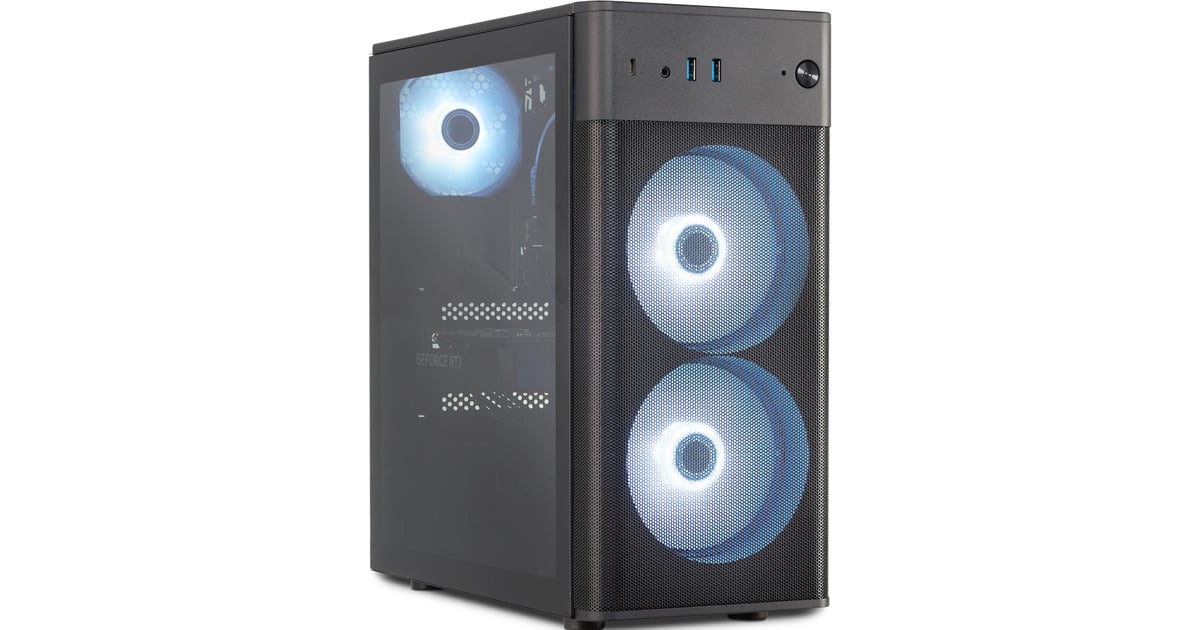 ErazerRecon P45 MD340057 gaming pc  (Zwart | R5 5500 | RTX 5060 | 32 GB | 1 TB SSD)