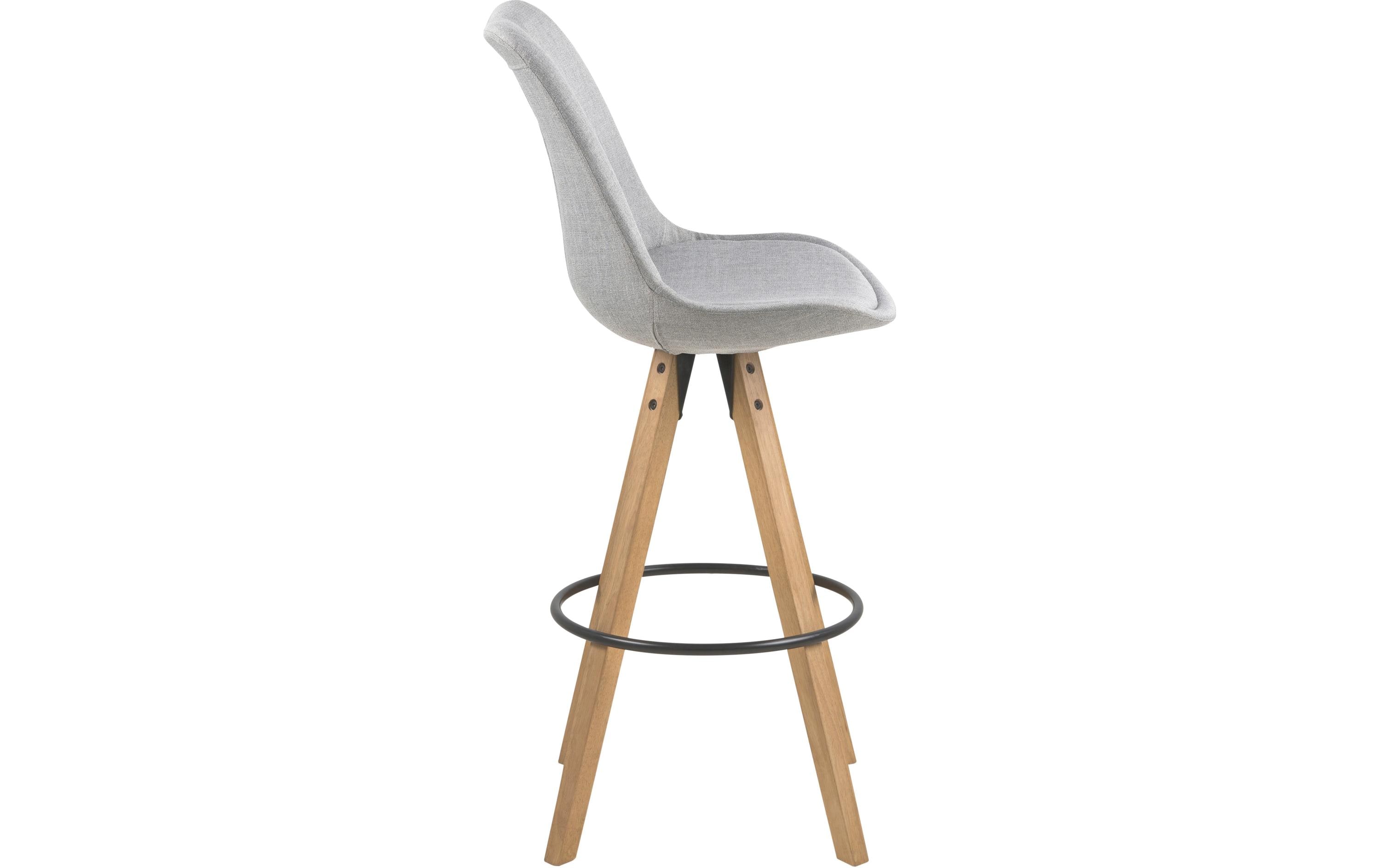 Barhocker Dima, 2 Stück, 48.5 x 111.5 cm, Hellgrau<br>Barstühle mit bequemem Sitz