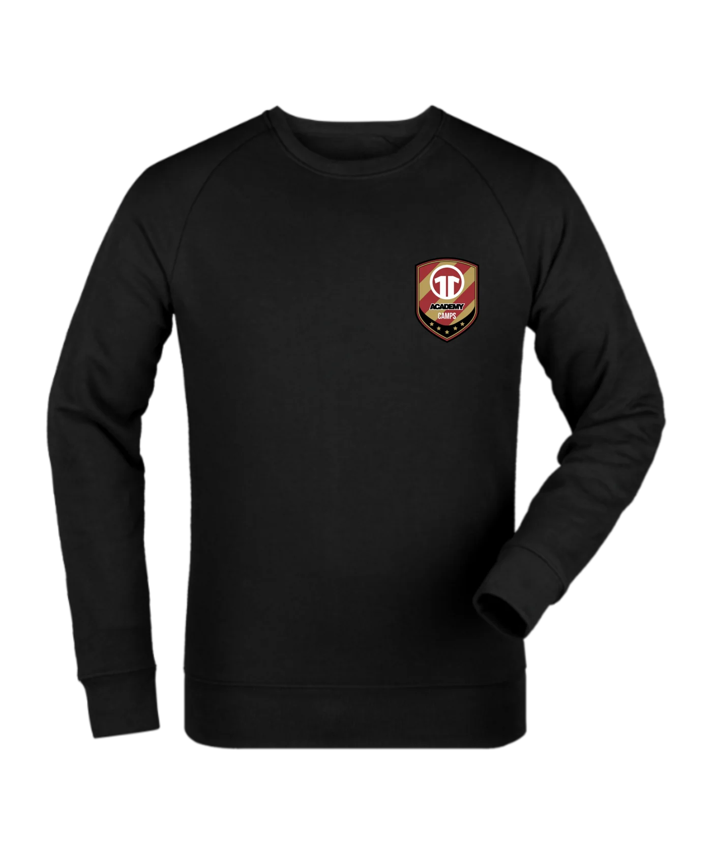 11ts Academy Sweatshirt Brustlogo Schwarz