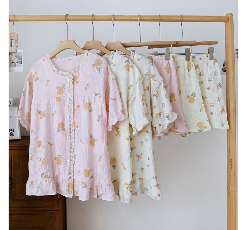 molpes - Pyjamaset met bloemenprint