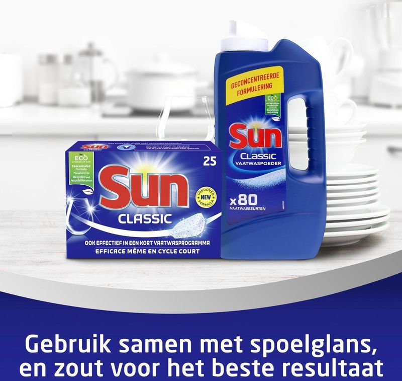 Sun - Classic - Vaatwaspoeder - 1360gr - Zonder Fosfaat