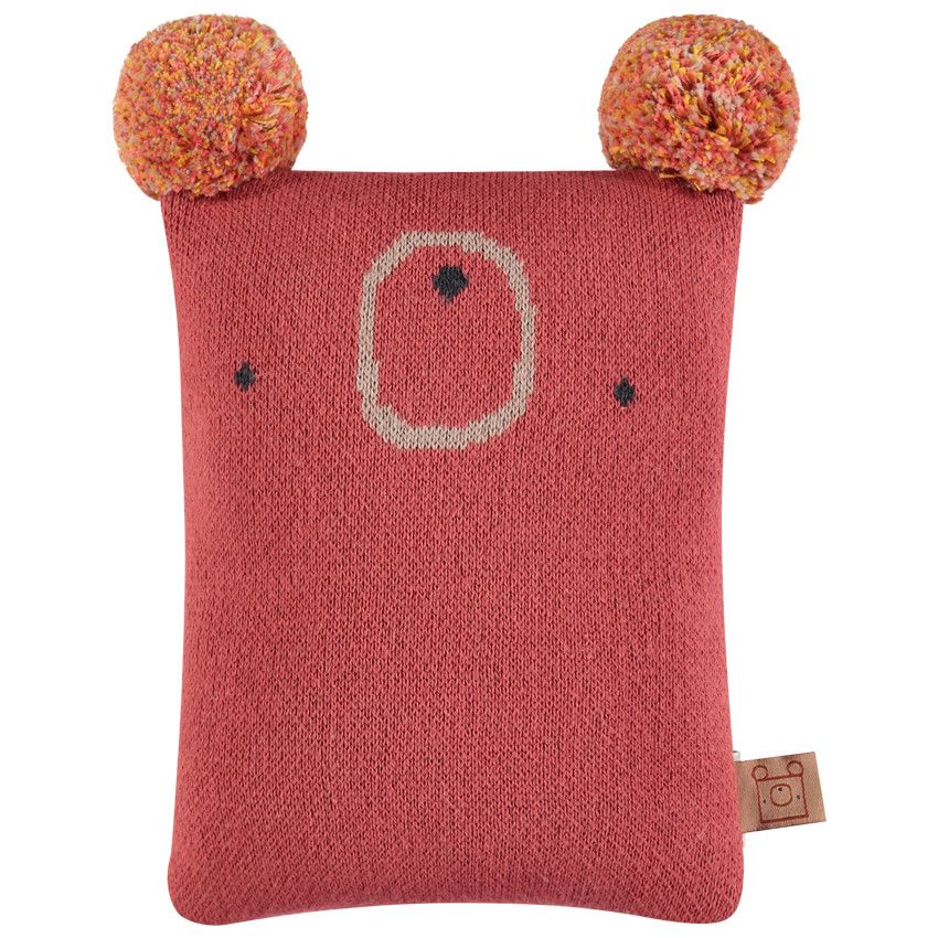 Doudou animal en tricot - Rouge
