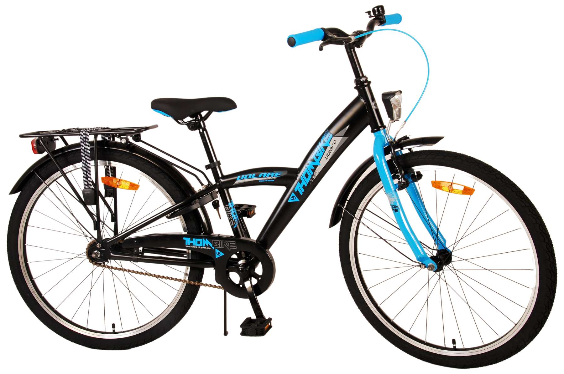 TPFSports Thombike Kinderfahrrad - Jungen - Rücktritt + Handbremse - 24 Zoll - Blau