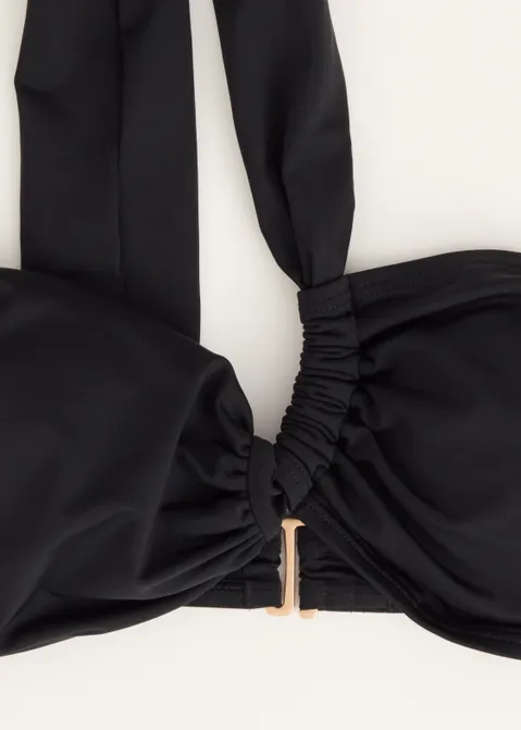 Bandeau bikini top zwart (ZWART)