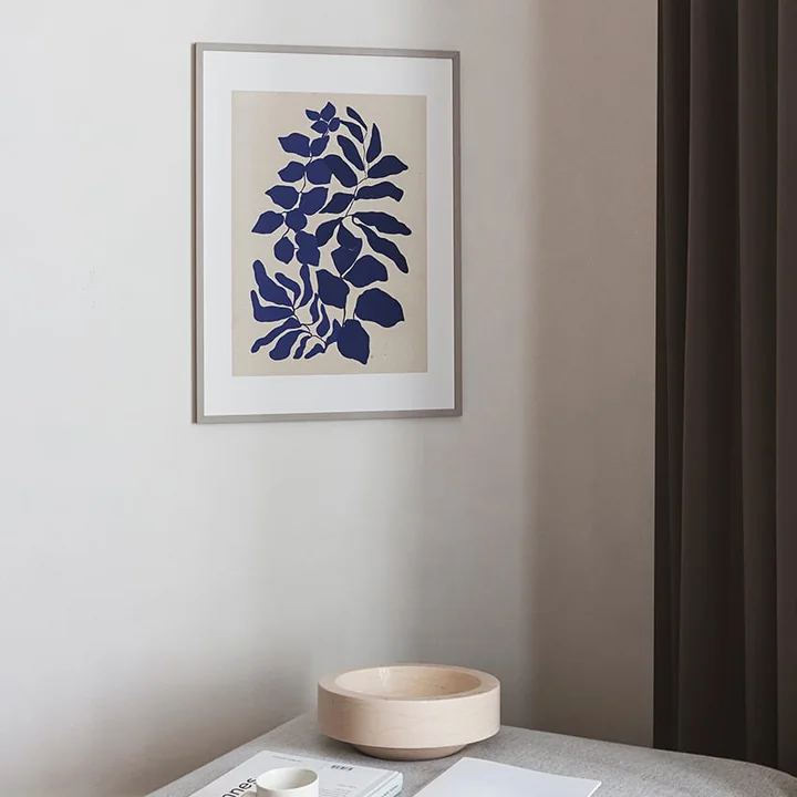 The Poster Club - Bilderrahmen Eiche beige, Echtglas, 40 x 50 cm
