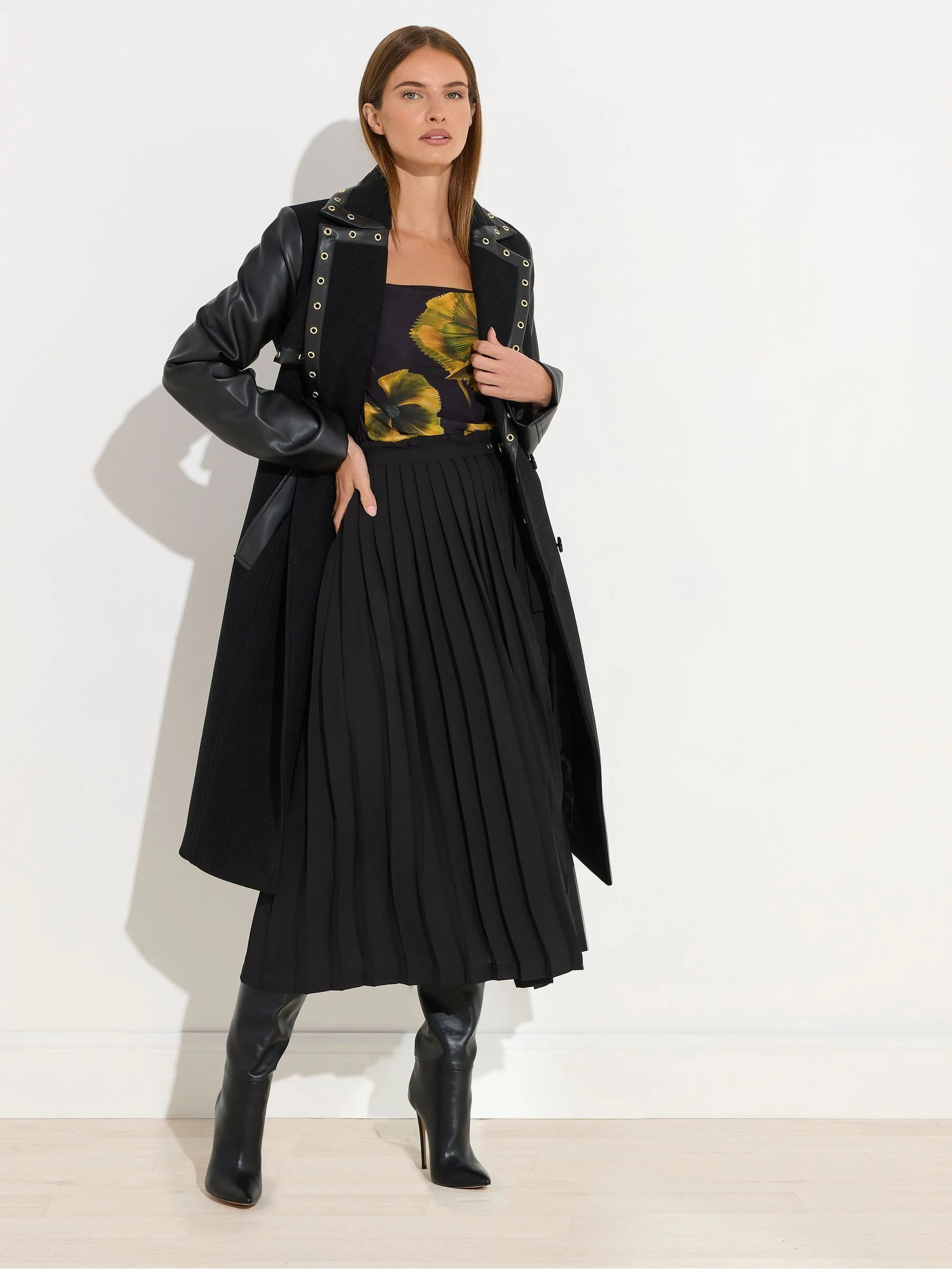 Star by Julien MacDonald Pleated Maxi Skirt