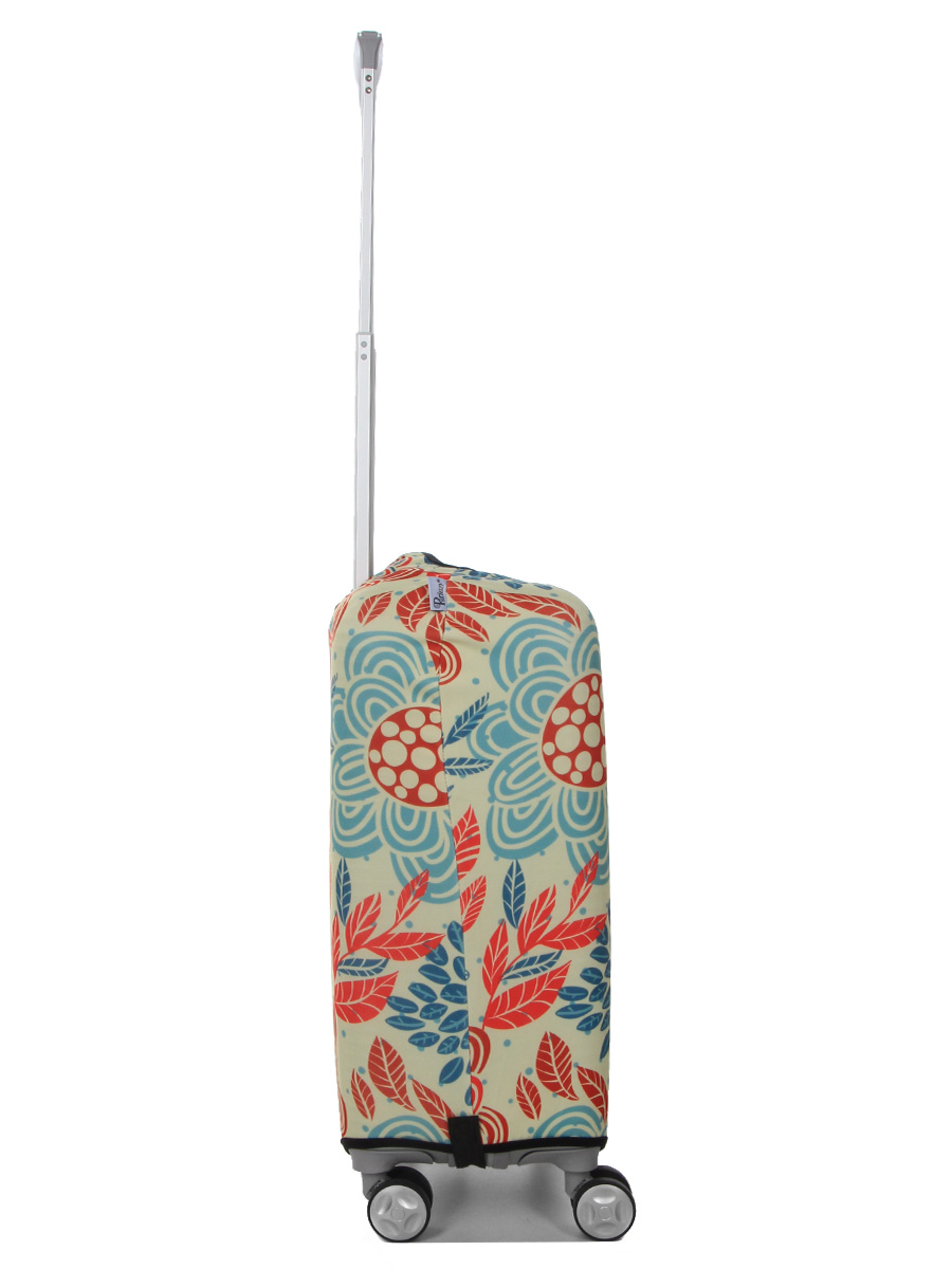 Housse de valise Periea Red and Blue Leaves S