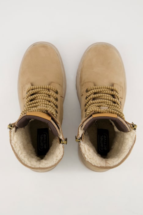 Sympatex-Lederboots, Camel Active, Komfortweite