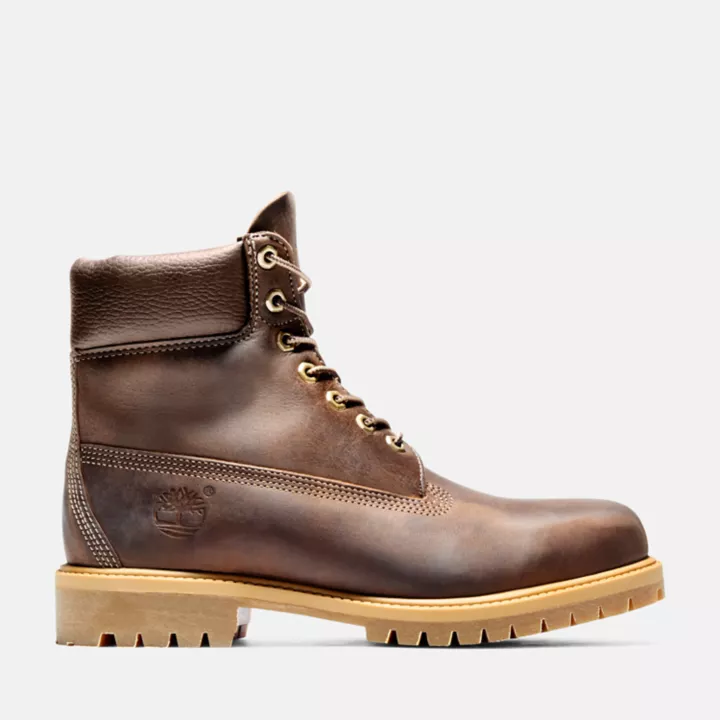 6-inch Boot imperméable Timberland Premium Heritage pour homme en marron foncé