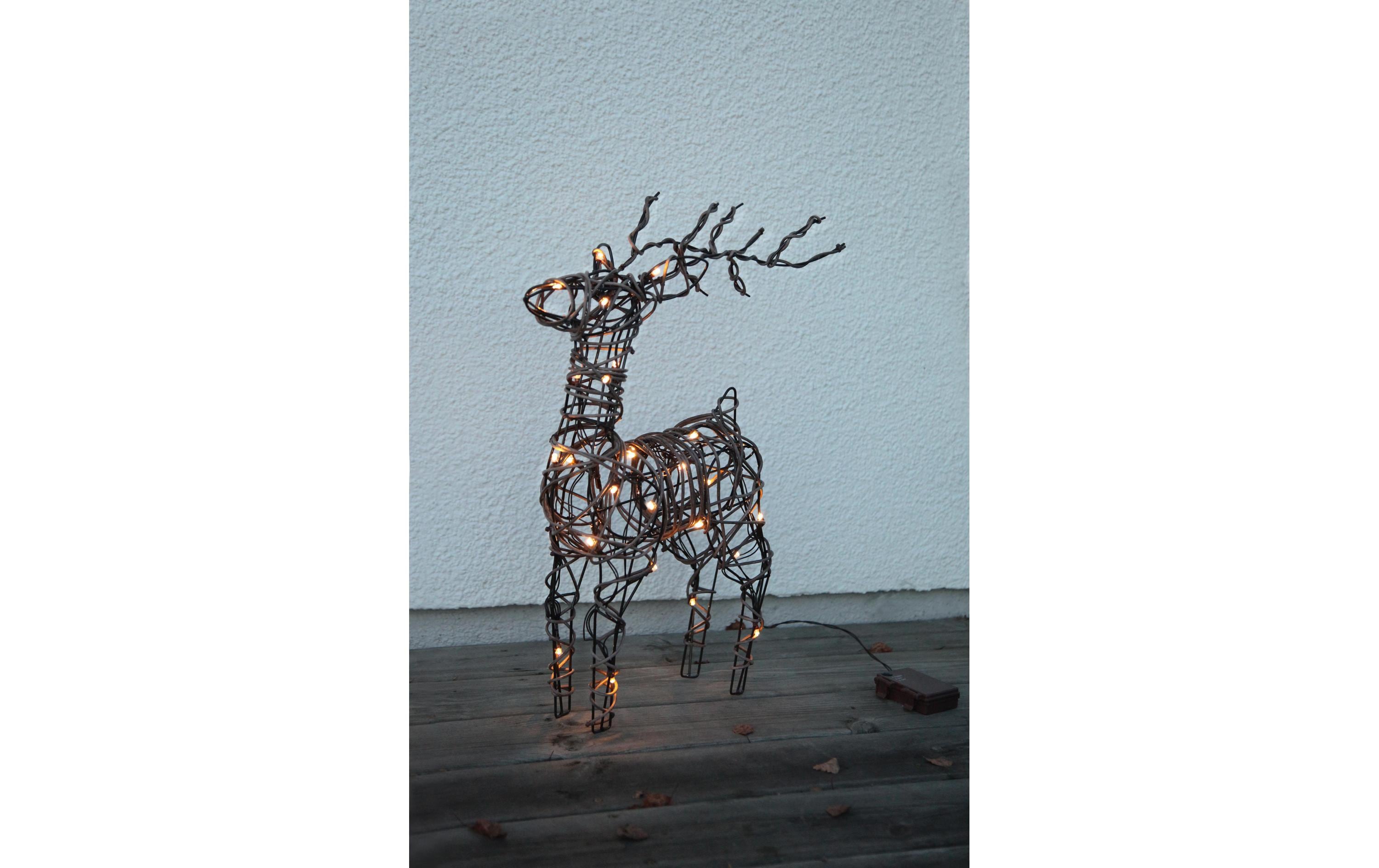 LED-Figur Vixen Rentier, 55 cmLED Weihnachtsdekoration Rentier