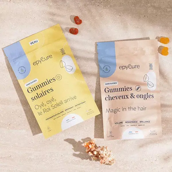 Epycure Gummies Solaires Préparer et Protéger la Peau et Booster Bronzage x60