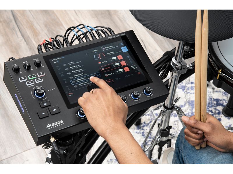 Alesis E-Drum Strata Prime 10-teiliges E-Drum-Set mit Touch-Screen Drum-Modul