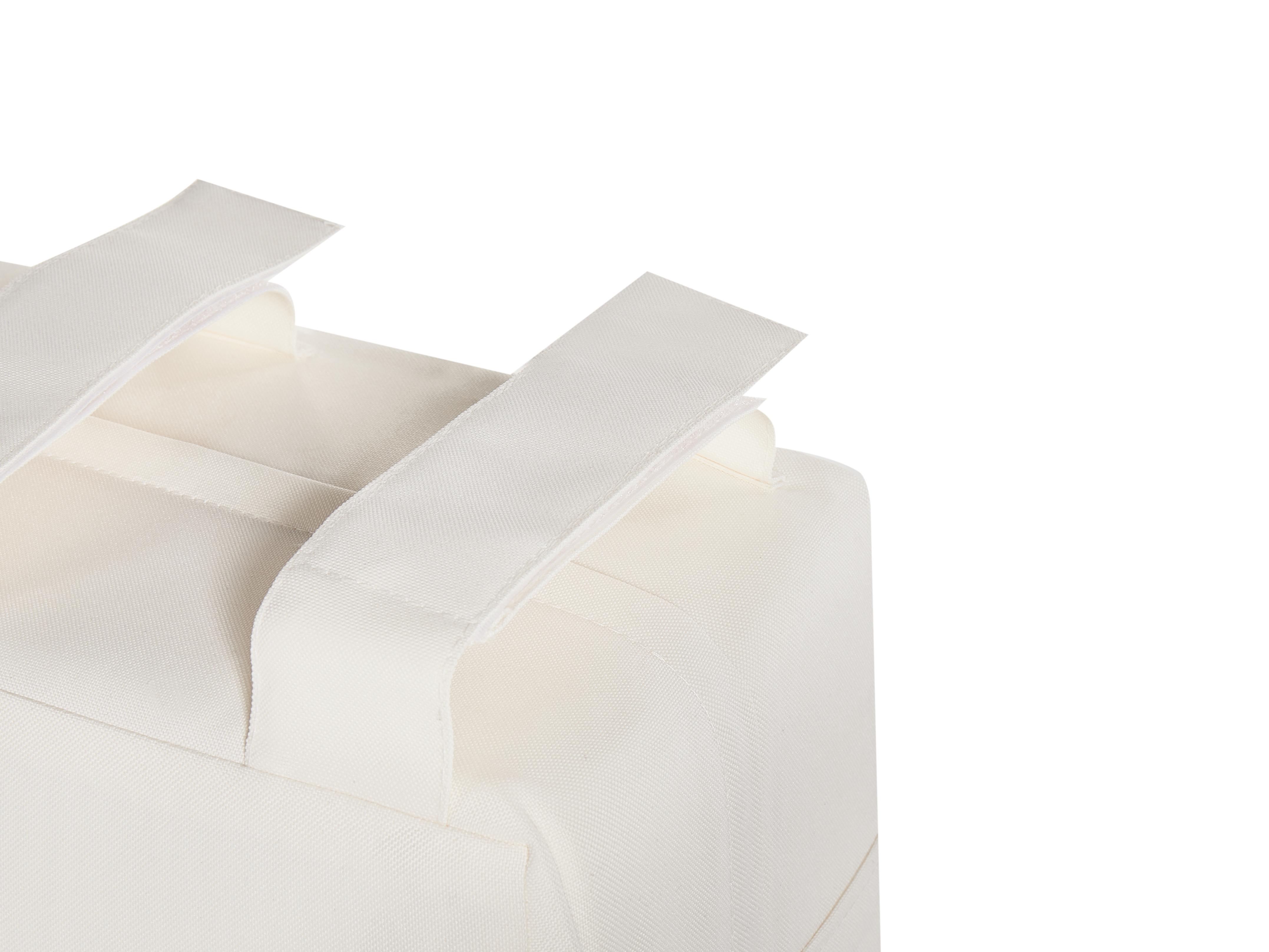 Loungeset met tafel 4-zits GIAVENO Acaciahout Gebroken wit