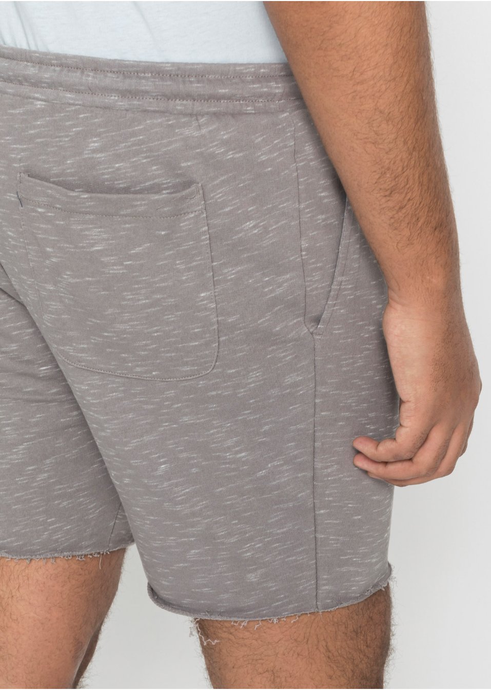 Lot de 2 shorts en sweat avec bordure roulottée, Regular Fit