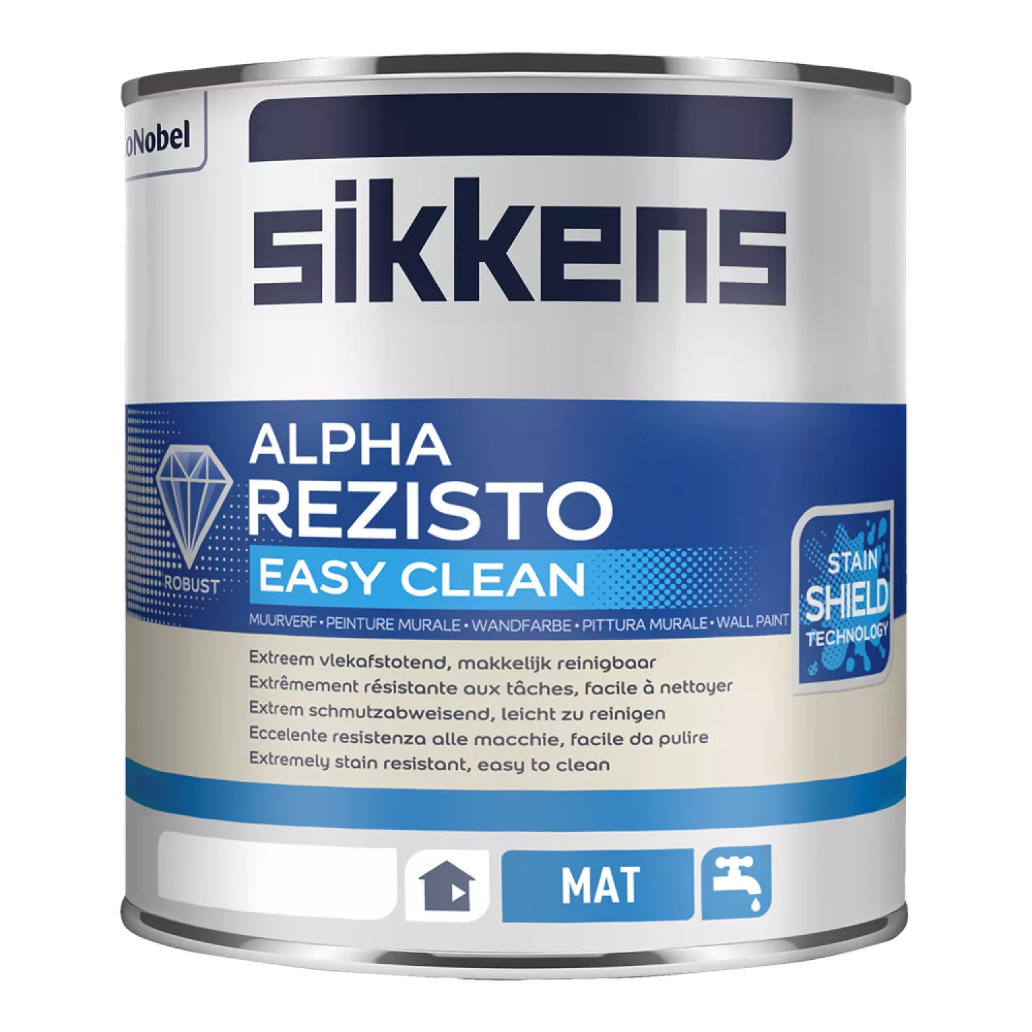 Sikkens Alpha Rezisto Easy Clean Mat - op kleur gemengd - 1L