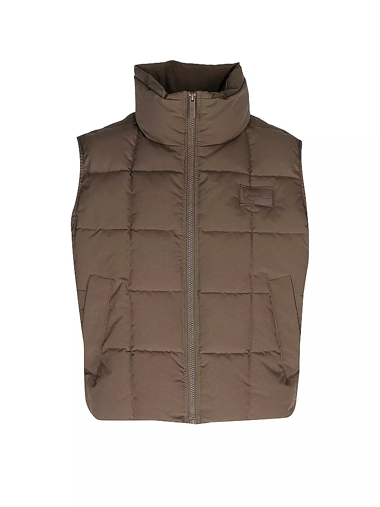 KARL KANI Steppgilet braun