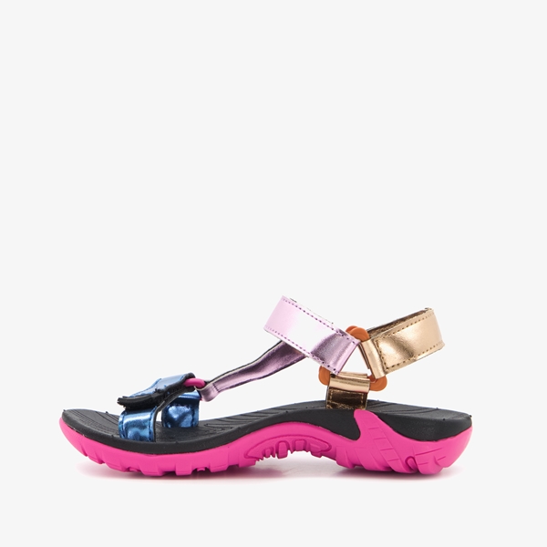Blue Box meisjes sandalen met metallic bandjes