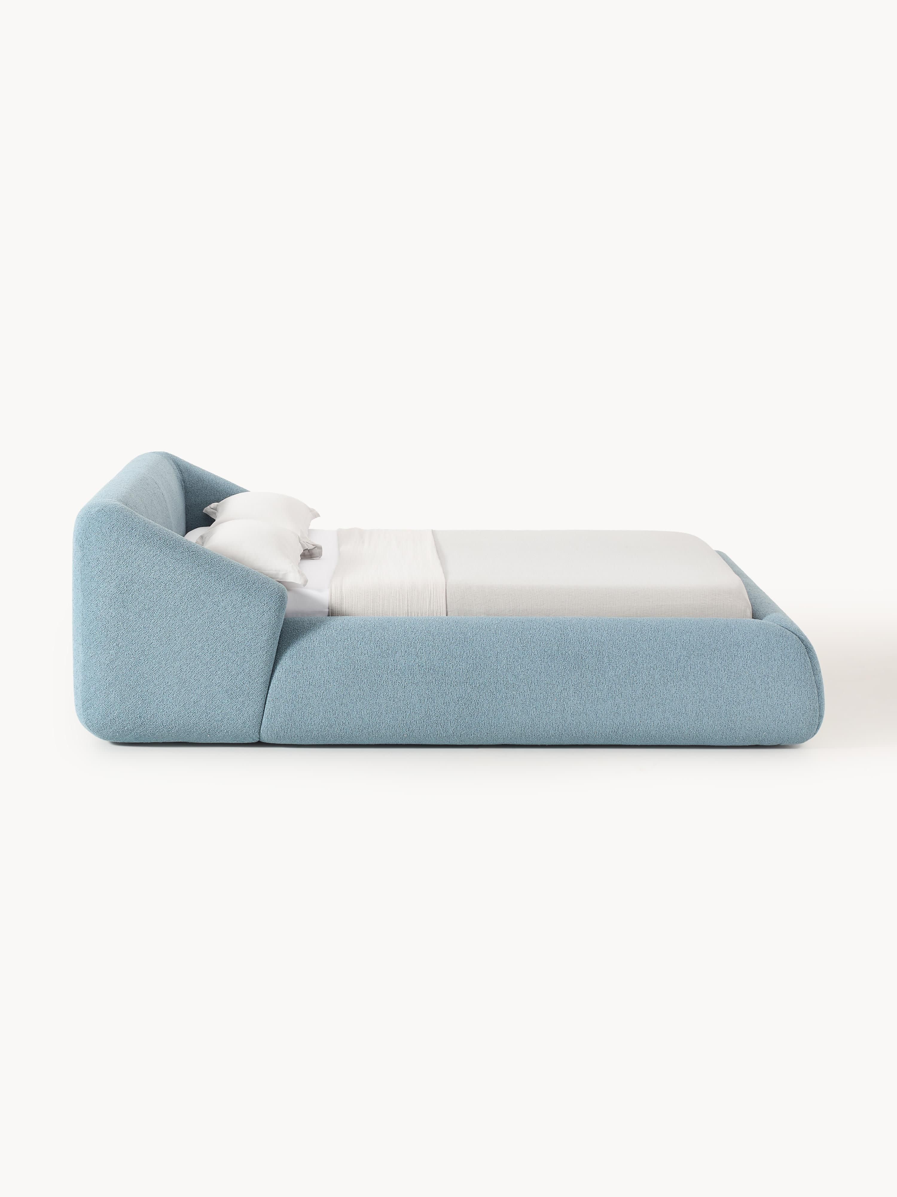Gestoffeerd bouclé bed Sofia